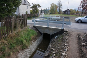 Gmina Jeleśnia (remont obiektu mostowego - okolice skrzyżowania na Sopotnię)