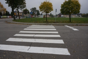 Gmina Lipowa (przejście dla pieszych - okolice skrzyżowania)